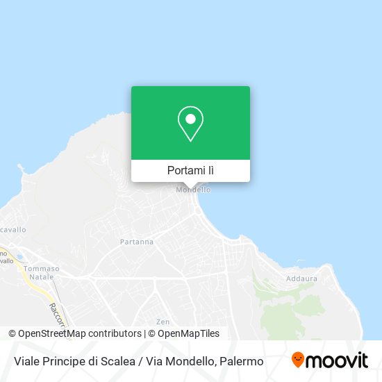 Mappa Viale Principe di Scalea / Via Mondello