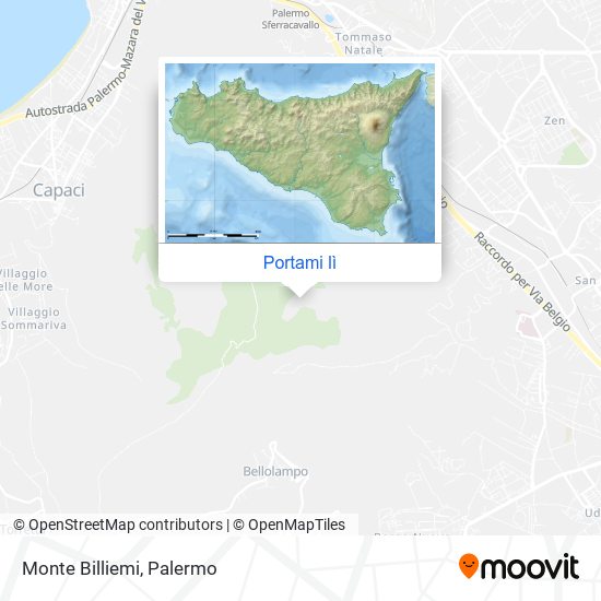 Mappa Monte Billiemi
