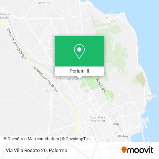 Mappa Via Villa Rosato  20