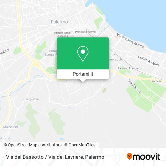 Mappa Via del Bassotto / Via del Levriere
