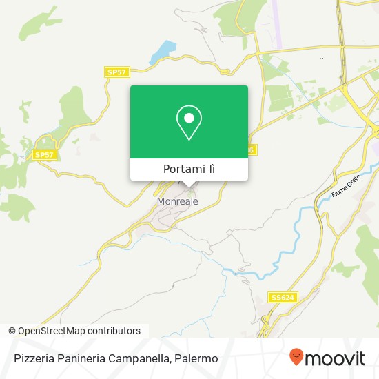 Mappa Pizzeria Panineria Campanella