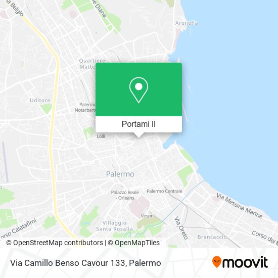 Mappa Via Camillo Benso Cavour  133