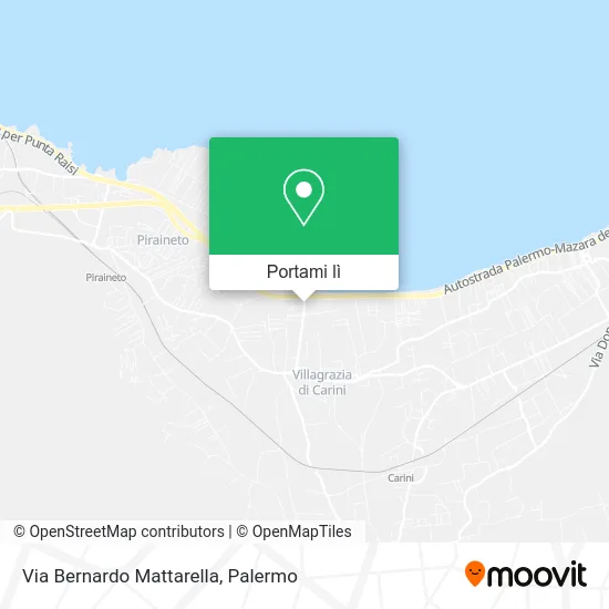 Mappa Via Bernardo Mattarella
