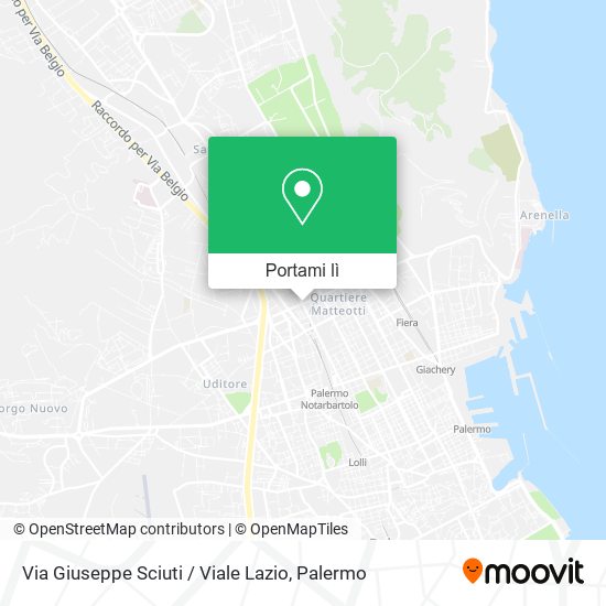 Mappa Via Giuseppe Sciuti / Viale Lazio