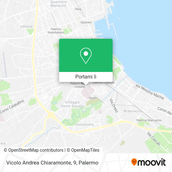 Mappa Vicolo Andrea Chiaramonte, 9