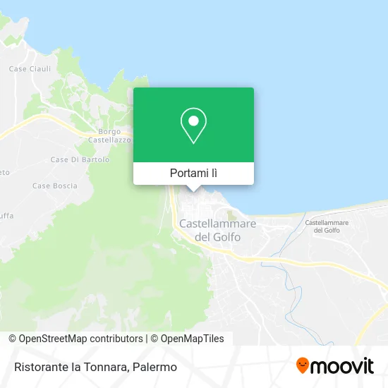 Mappa Ristorante la Tonnara