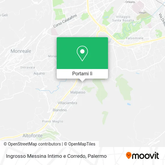 Mappa Ingrosso Messina Intimo e Corredo