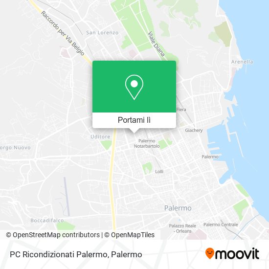 Mappa PC Ricondizionati Palermo
