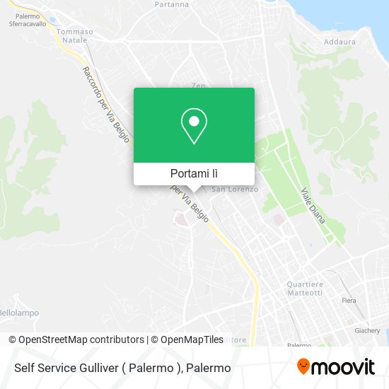 Mappa Self Service Gulliver ( Palermo )