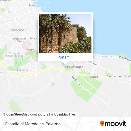 Mappa Castello di Maredolce