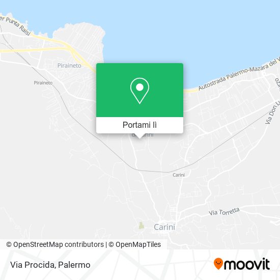 Mappa Via Procida