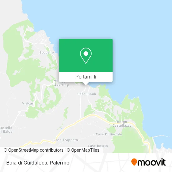 Mappa Baia di Guidaloca