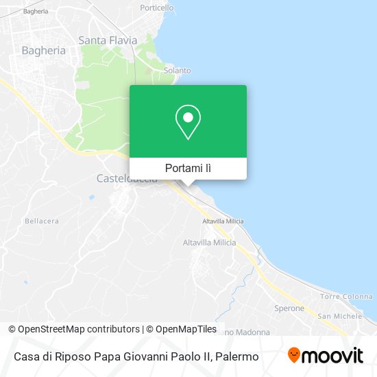Mappa Casa di Riposo Papa Giovanni Paolo II