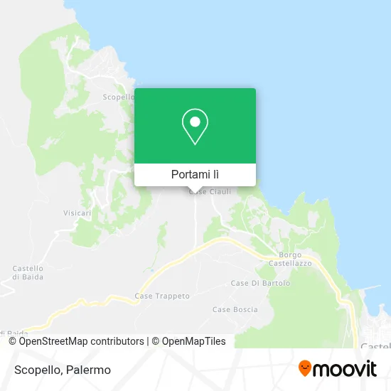 Mappa Scopello