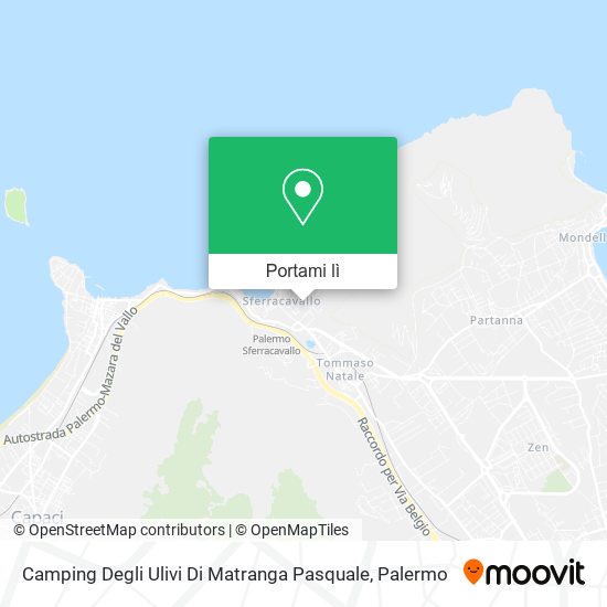 Mappa Camping Degli Ulivi Di Matranga Pasquale
