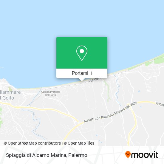Mappa Spiaggia di Alcamo Marina