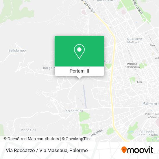 Mappa Via Roccazzo / Via Massaua