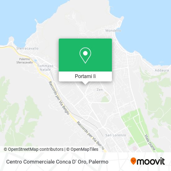 Mappa Centro Commerciale Conca D' Oro