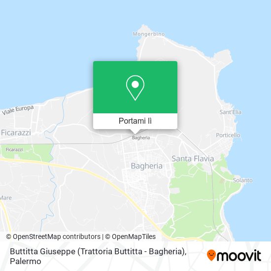 Mappa Buttitta Giuseppe (Trattoria Buttitta - Bagheria)