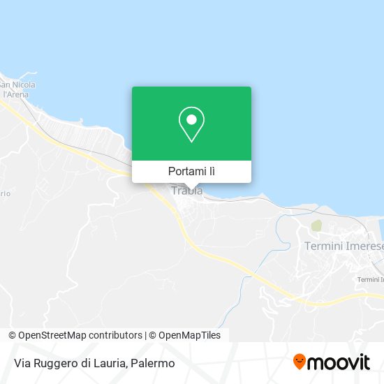 Mappa Via Ruggero di Lauria