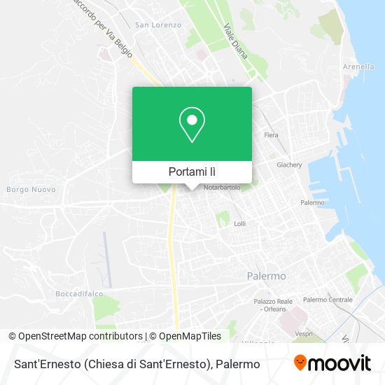 Mappa Sant'Ernesto (Chiesa di Sant'Ernesto)