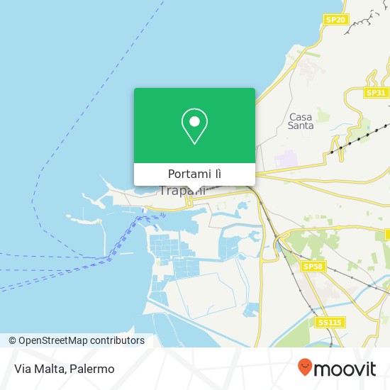 Mappa Via Malta