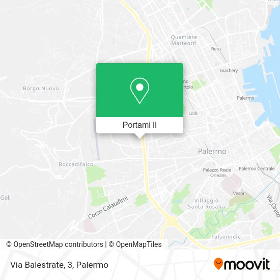 Mappa Via Balestrate, 3