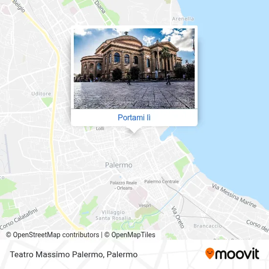 Mappa Teatro Massimo Palermo