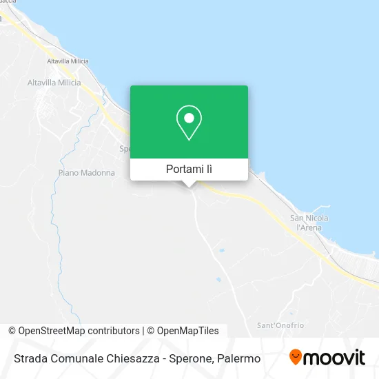 Mappa Strada Comunale Chiesazza - Sperone