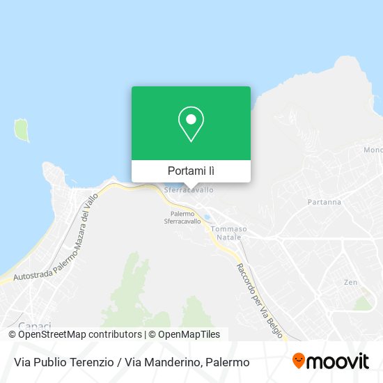 Mappa Via Publio Terenzio / Via Manderino
