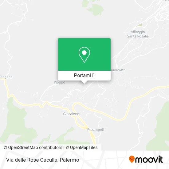 Mappa Via delle Rose Caculla