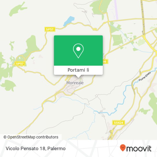 Mappa Vicolo Pensato 18