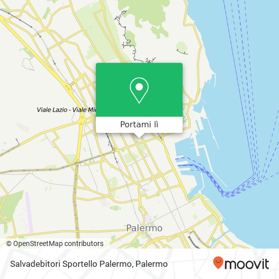 Mappa Salvadebitori Sportello Palermo