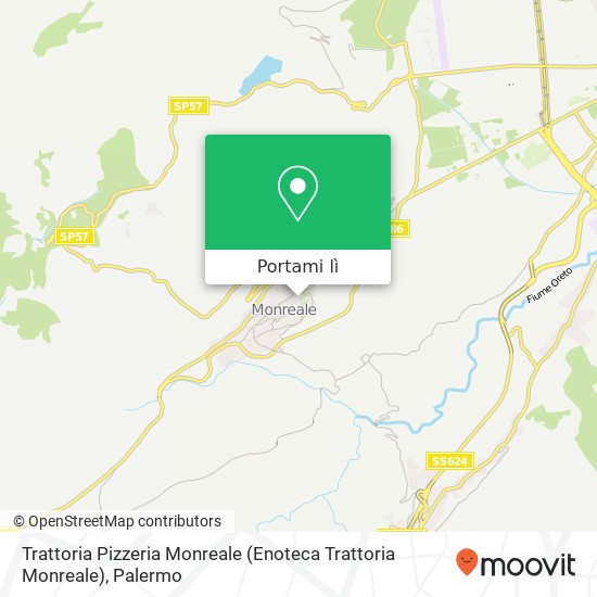 Mappa Trattoria Pizzeria Monreale (Enoteca Trattoria Monreale)