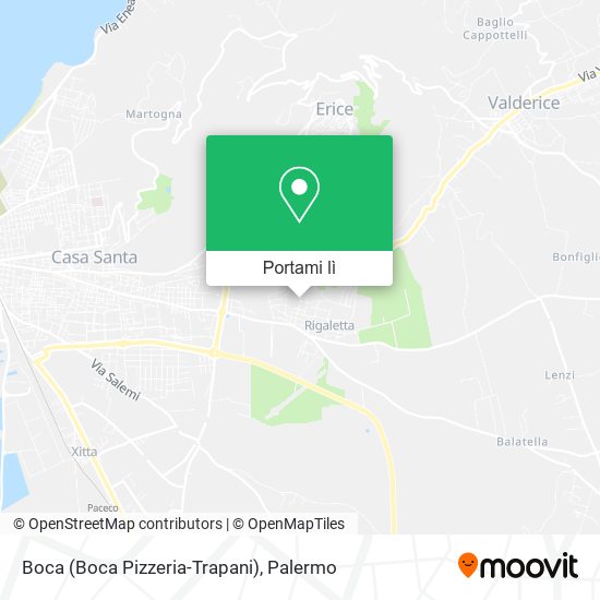 Mappa Boca (Boca Pizzeria-Trapani)