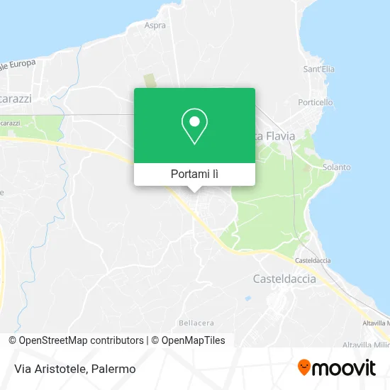 Mappa Via Aristotele