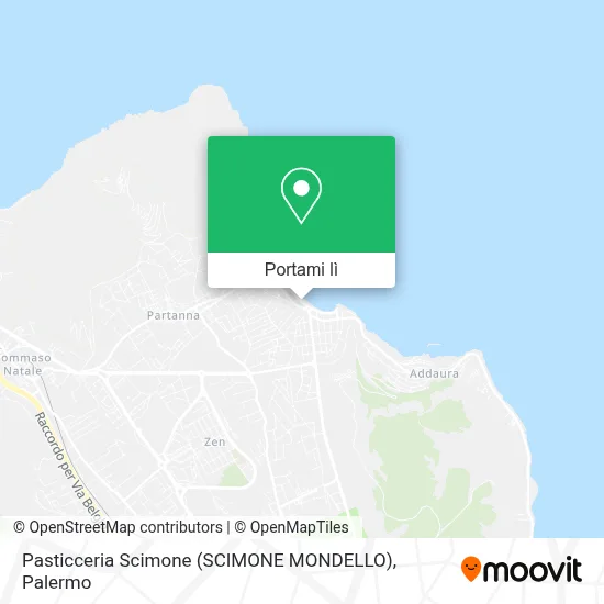 Mappa Pasticceria Scimone (SCIMONE MONDELLO)