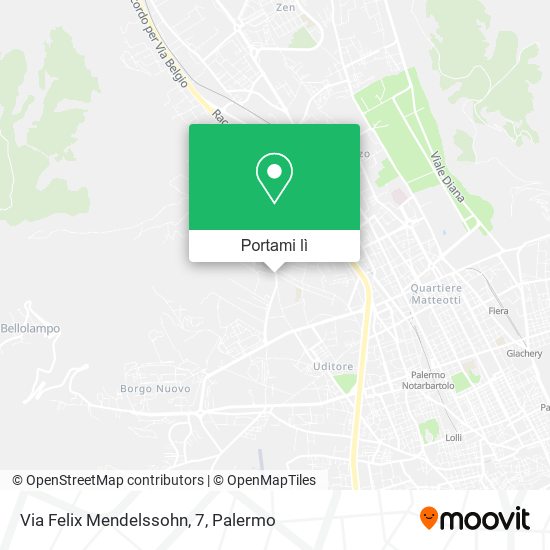 Mappa Via Felix Mendelssohn, 7