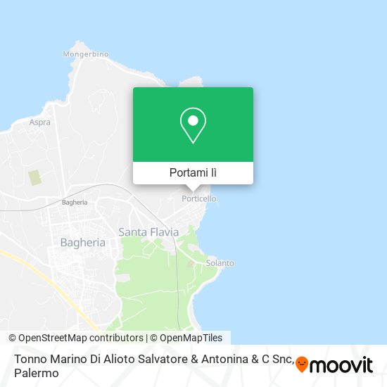 Mappa Tonno Marino Di Alioto Salvatore & Antonina & C Snc