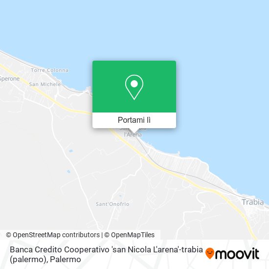 Mappa Banca Credito Cooperativo 'san Nicola L'arena'-trabia (palermo)