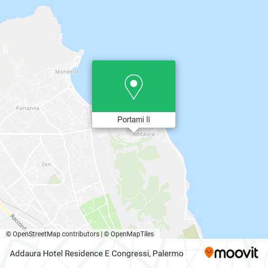 Mappa Addaura Hotel Residence E Congressi