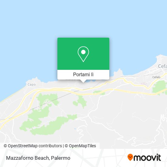 Mappa Mazzaforno Beach