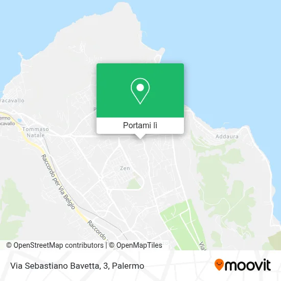 Mappa Via Sebastiano Bavetta, 3