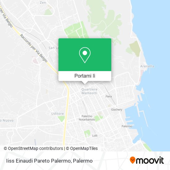 Mappa Iiss Einaudi Pareto Palermo
