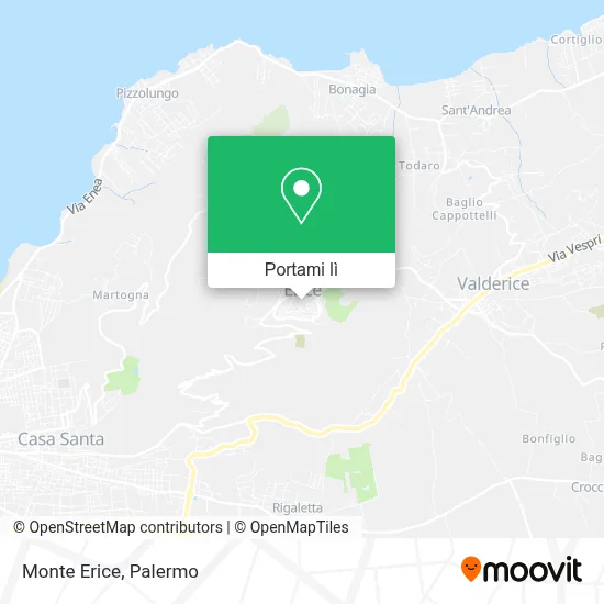 Mappa Monte Erice