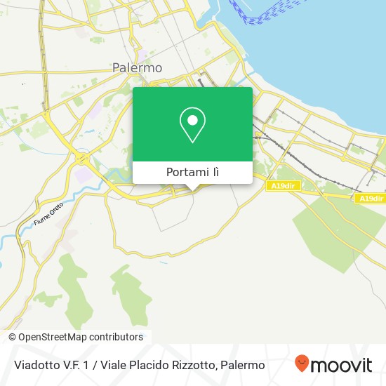 Mappa Viadotto V.F. 1 / Viale Placido Rizzotto