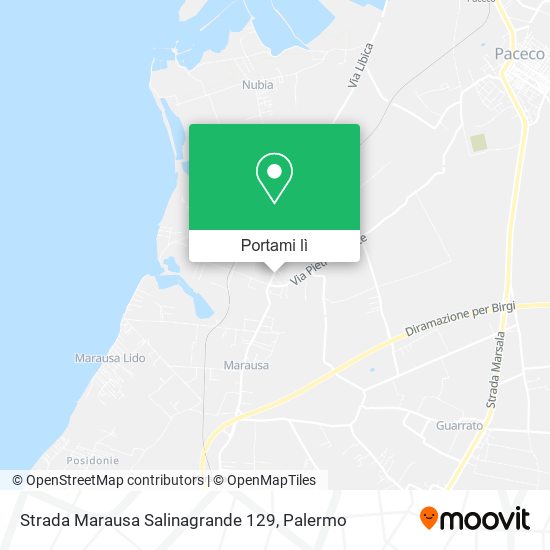 Mappa Strada Marausa Salinagrande 129