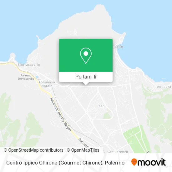 Mappa Centro Ippico Chirone (Gourmet Chirone)