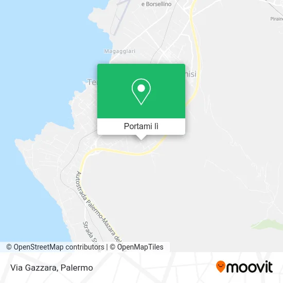 Mappa Via Gazzara