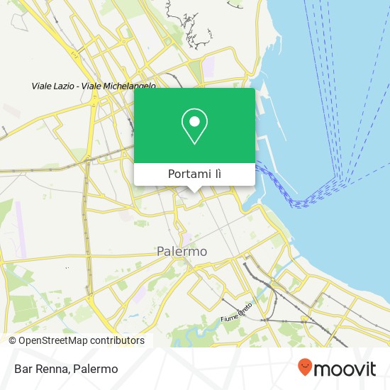 Mappa Bar Renna, Via Mariano Stabile, 231 90141 Palermo